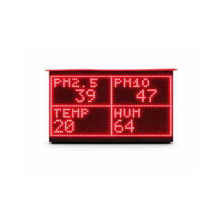 2×1 Feet Outdoor Air Pollution Monitoring LED Display Board – Real-Time AQI Display System