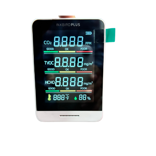 INKBIRD PLUS Smart Air Quality Monitor for CO₂, TVOC, HCHO, Temperature & Humidity